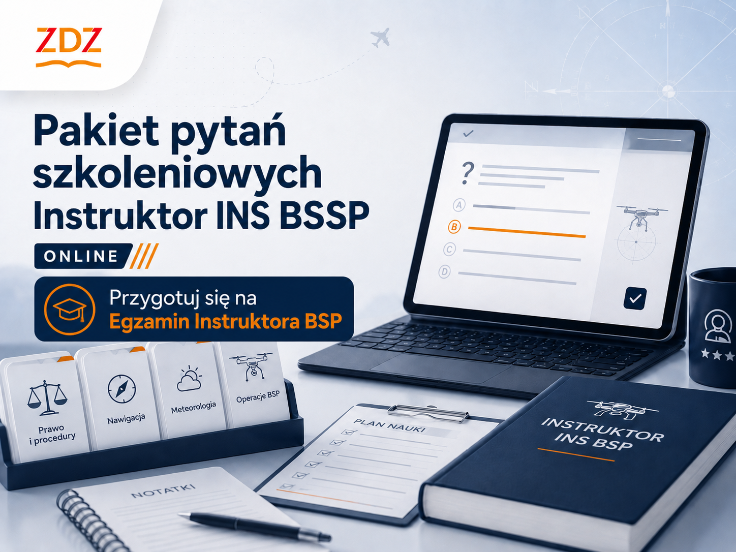 Zdjęcie kursu Pakiet pytań szkoleniowych Instruktor INS BSP